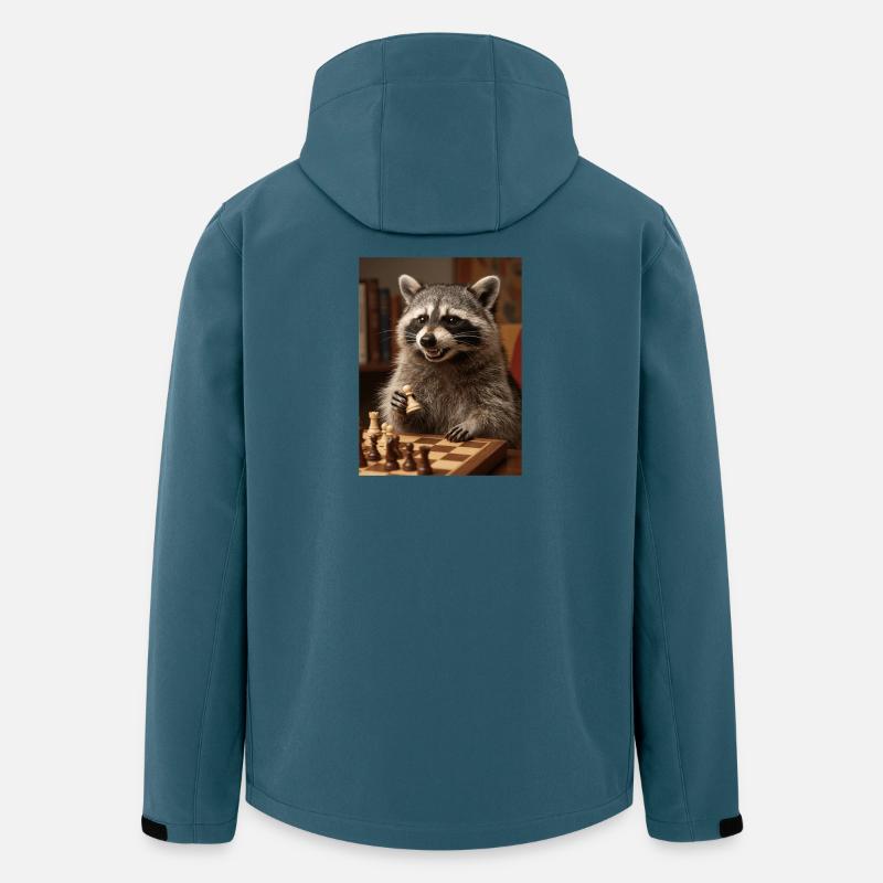 Raccoon playing chess - Men’s Recycled Softshell Jacket by Stanley/Stella - stargazer
