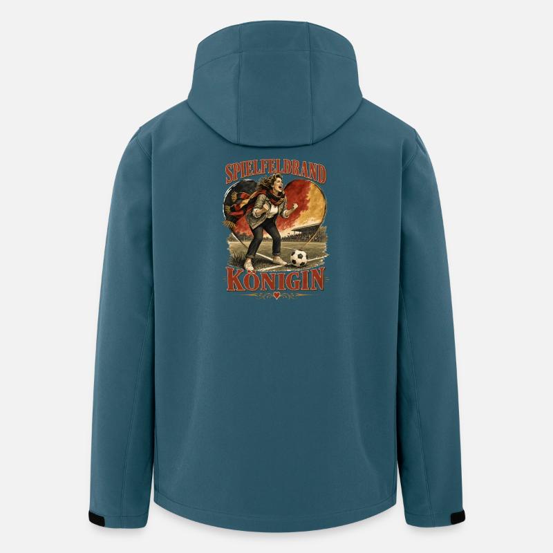 Königin des Spielelfelds - Recycelte Männer Softshell-Jacke von Stanley/Stella - Dunkles Petrol