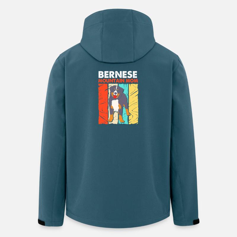 Bouvier bernois - Veste softshell homme en polyester recyclé Stanley/Stella - bleu pétrole foncé