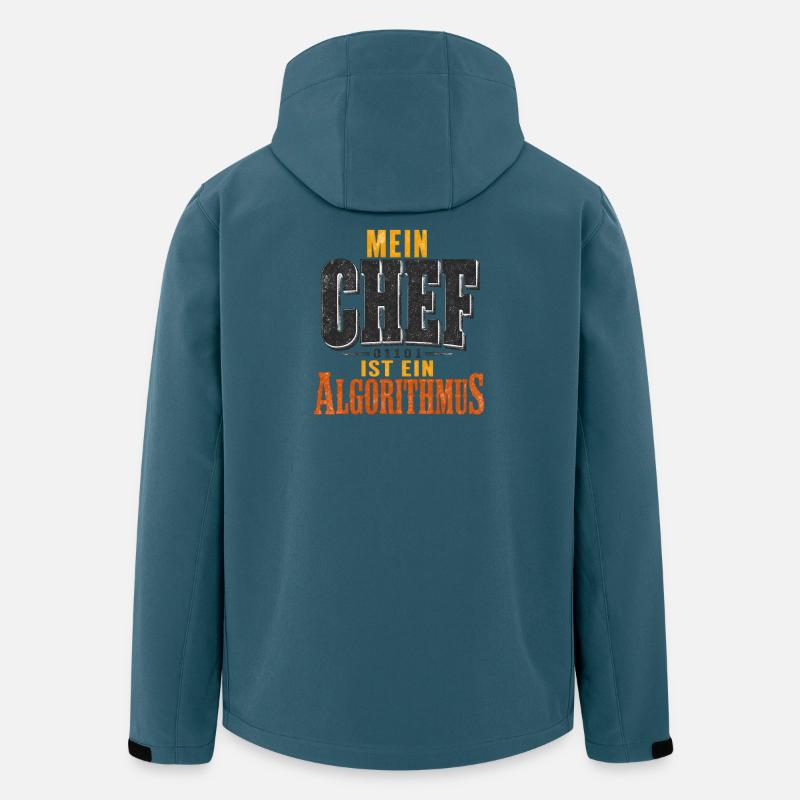 Chaos als Algorithmus - Recycelte Männer Softshell-Jacke von Stanley/Stella - Dunkles Petrol