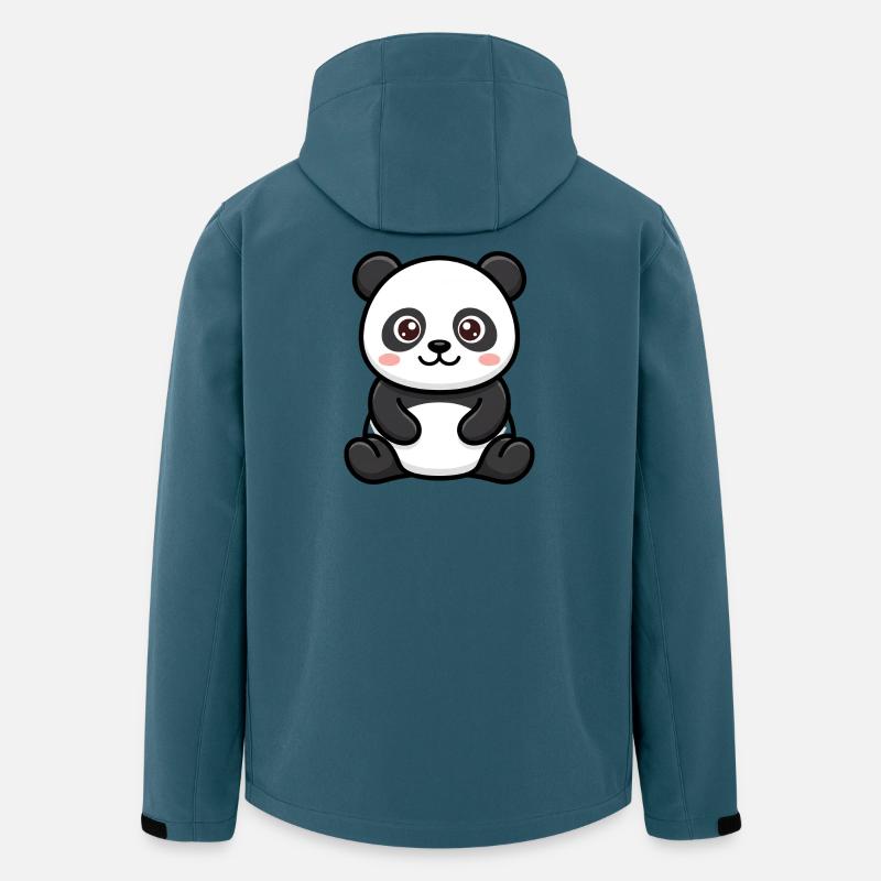 Panda Plush Kawaii Cartoon - Men’s Recycled Softshell Jacket by Stanley/Stella - stargazer