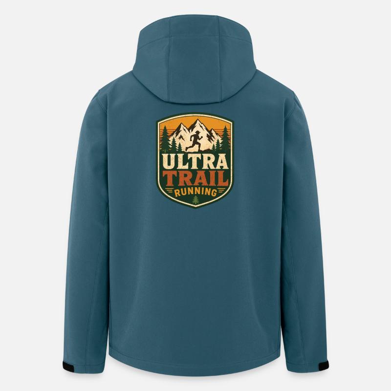 Ultra-Trailrunning - Recycelte Männer Softshell-Jacke von Stanley/Stella - Dunkles Petrol
