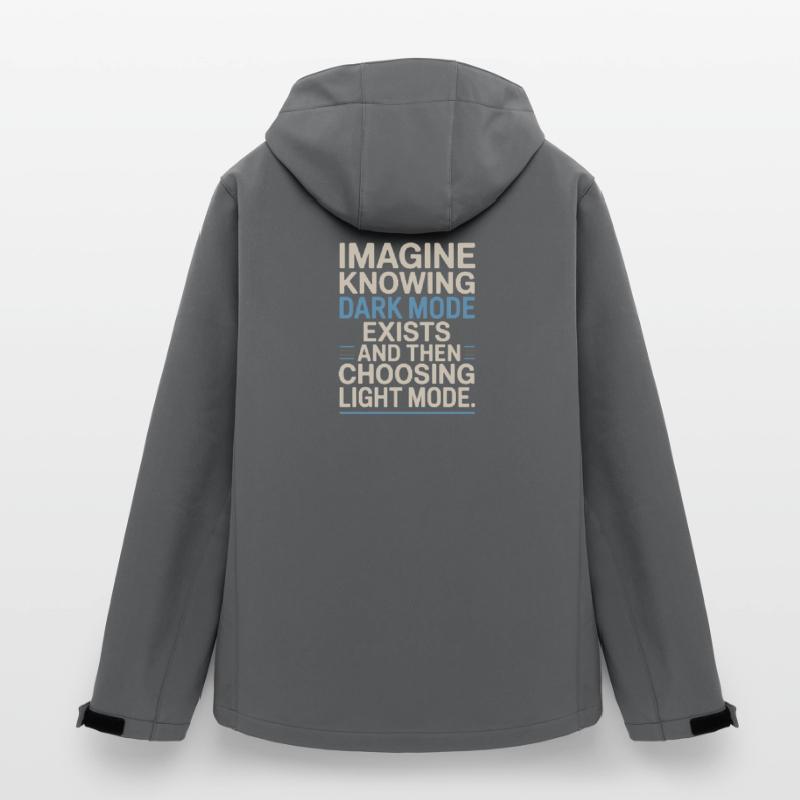 Dark Mode Exists Programmierer IT Nerd Coder Büro Recycelte Männer Softshell-Jacke von Stanley/Stella