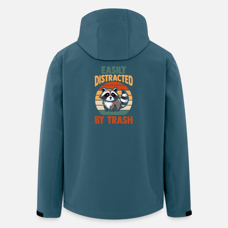 Panda Poubelle - Veste softshell homme en polyester recyclé Stanley/Stella - bleu pétrole foncé