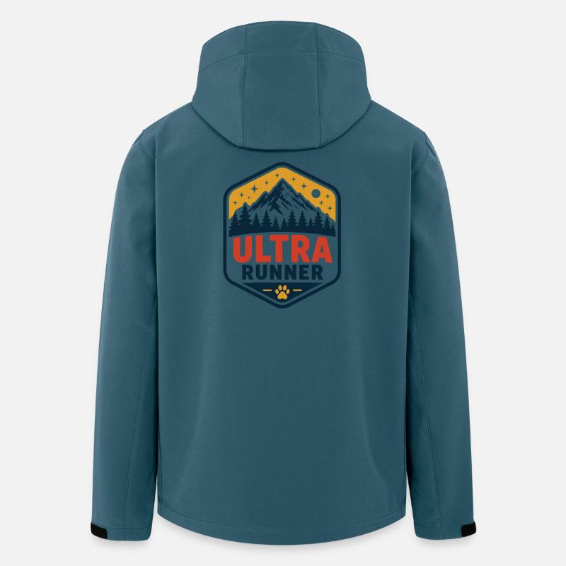 Ultra-Läufer - Recycelte Männer Softshell-Jacke von Stanley/Stella - Dunkles Petrol