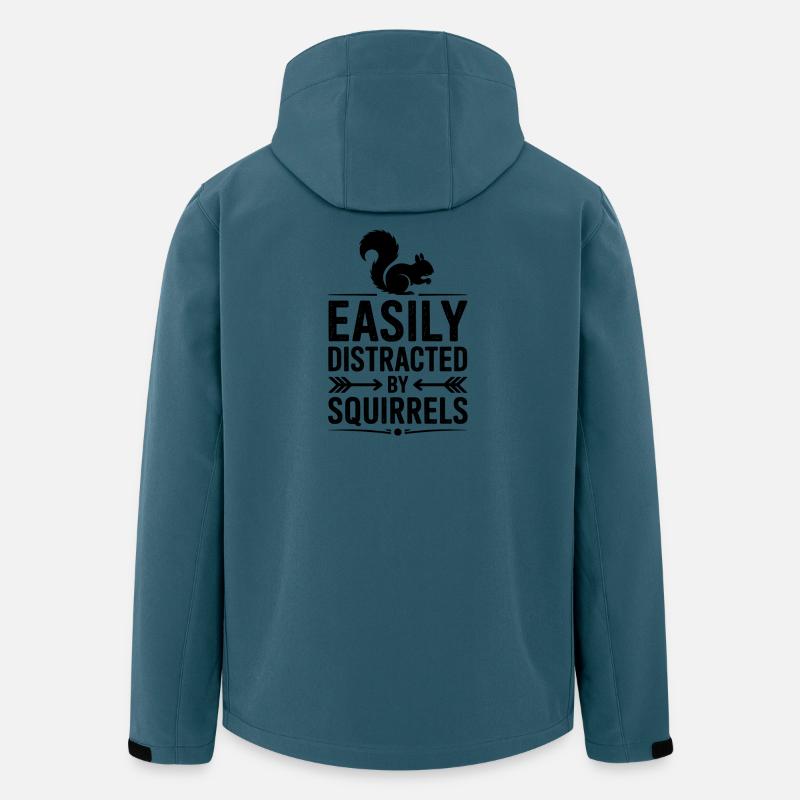 Eichhörnchen Sprüche Lustig Eichhörnchen Geschenk - Recycelte Männer Softshell-Jacke von Stanley/Stella - Dunkles Petrol