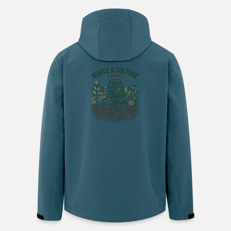 Roots And Culture - Recycelte Männer Softshell-Jacke von Stanley/Stella - Dunkles Petrol