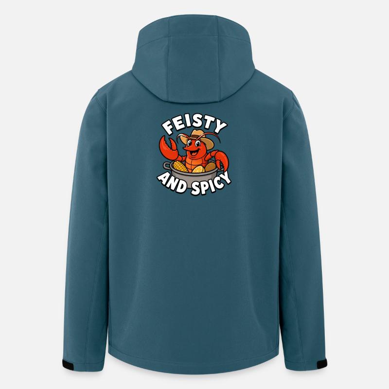 Nourriture épicée et épicée pour femmes - Veste softshell homme en polyester recyclé Stanley/Stella - bleu pétrole foncé