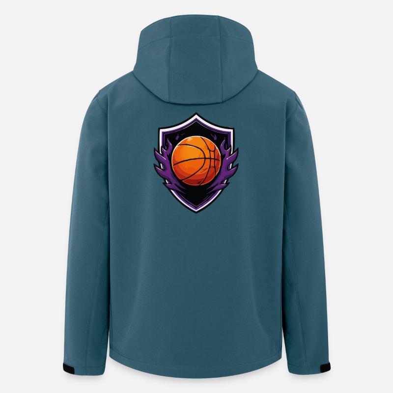 Basketball Fire Shield - Men’s Recycled Softshell Jacket by Stanley/Stella - stargazer