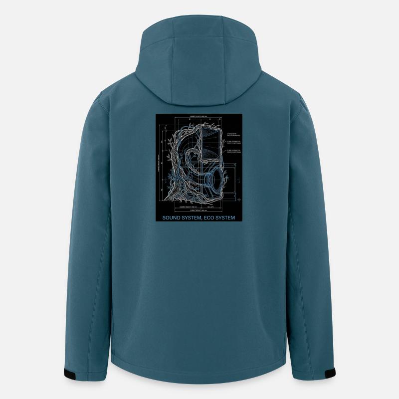 Soundsystem Eco - Recycelte Männer Softshell-Jacke von Stanley/Stella - Dunkles Petrol