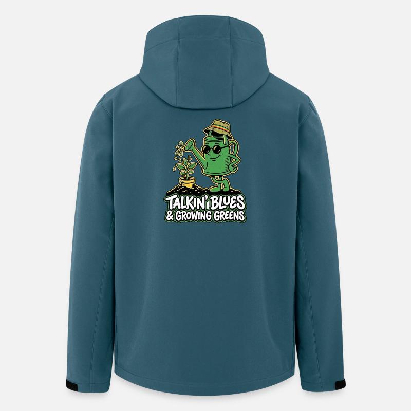 Growing Greens - Recycelte Männer Softshell-Jacke von Stanley/Stella - Dunkles Petrol
