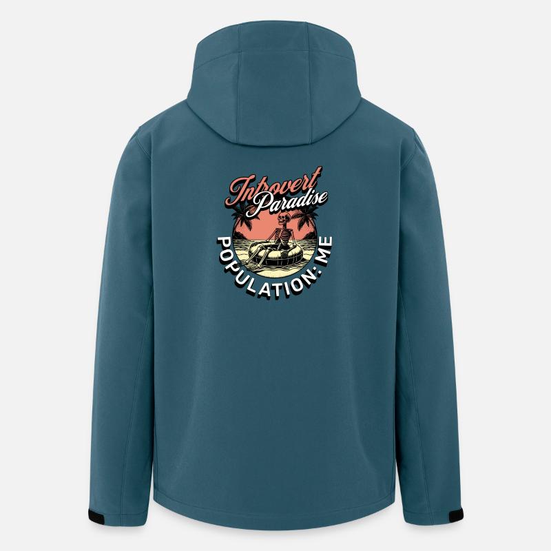 Introvert Paradise - Recycelte Männer Softshell-Jacke von Stanley/Stella - Dunkles Petrol
