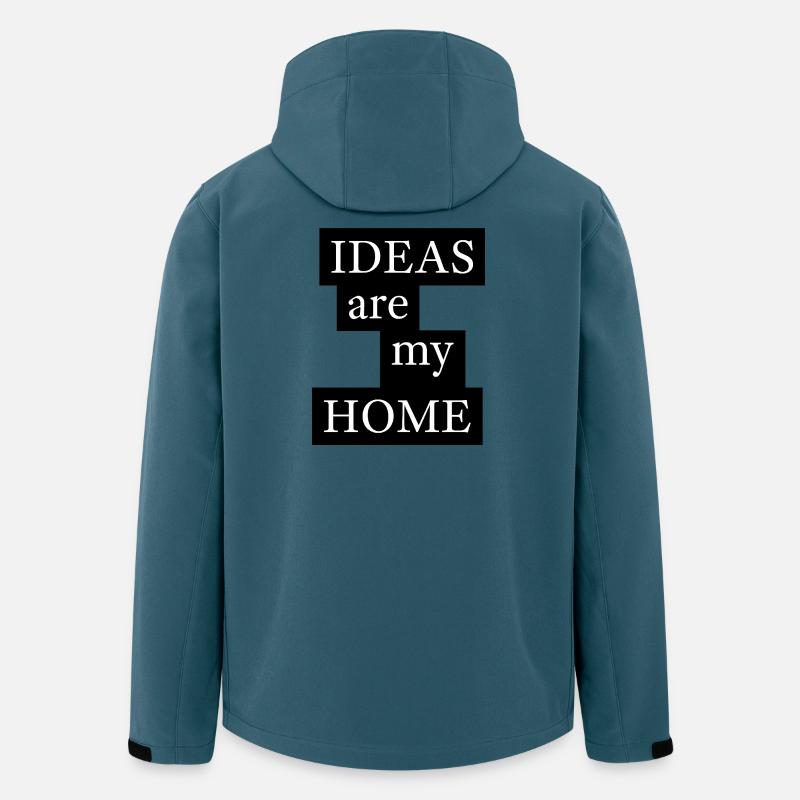 LES IDÉES sont MA MAISON - Veste softshell homme en polyester recyclé Stanley/Stella - bleu pétrole foncé