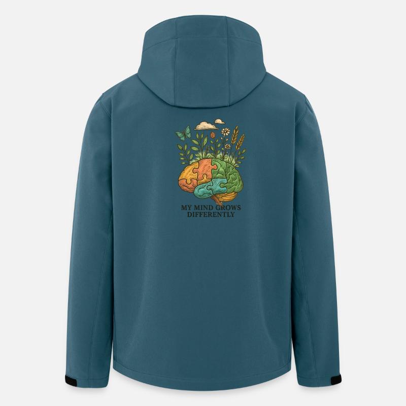 Brain grows differently - Men’s Recycled Softshell Jacket by Stanley/Stella - stargazer