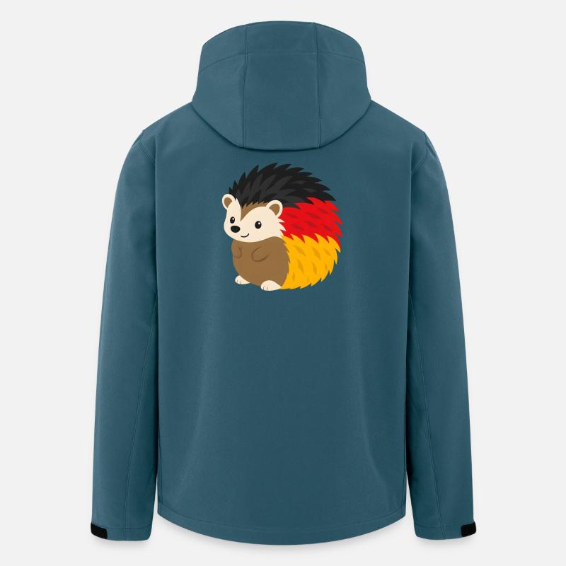 Rainbow Hedgehog Design - Men’s Recycled Softshell Jacket by Stanley/Stella - stargazer