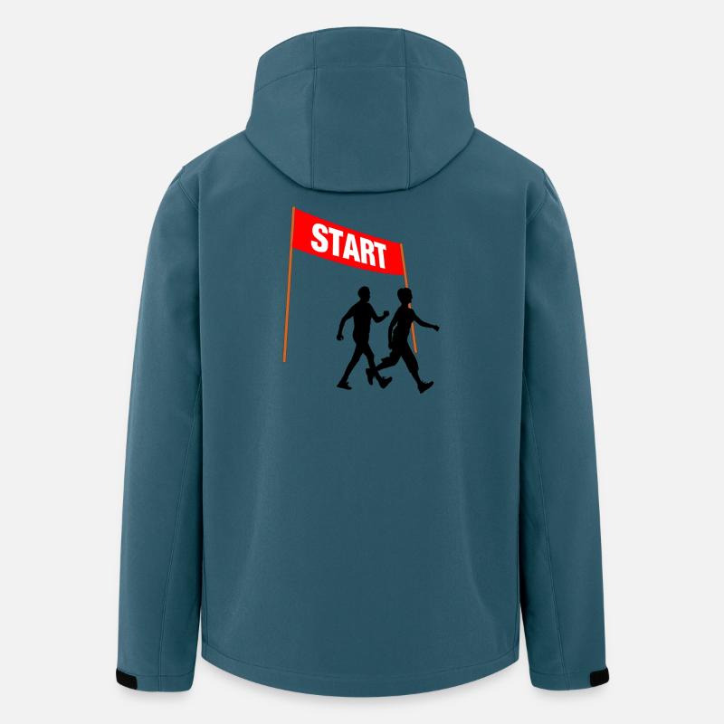 Walking Start Duo - Recycelte Männer Softshell-Jacke von Stanley/Stella - Dunkles Petrol