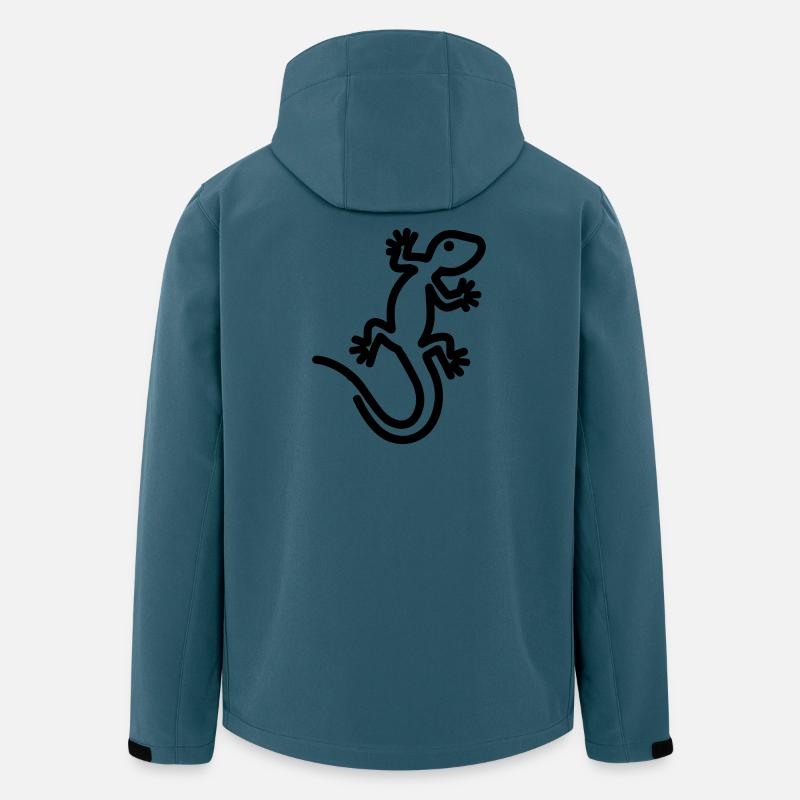 lézard - Veste softshell homme en polyester recyclé Stanley/Stella - bleu pétrole foncé