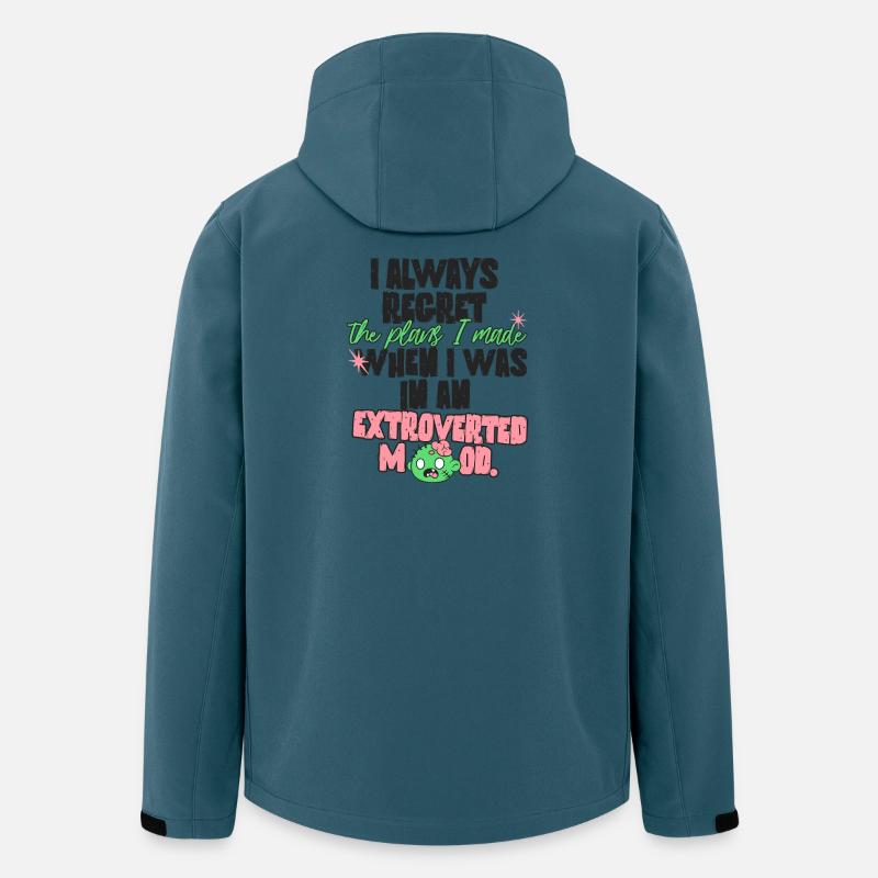 Introvert Plans - Recycelte Männer Softshell-Jacke von Stanley/Stella - Dunkles Petrol
