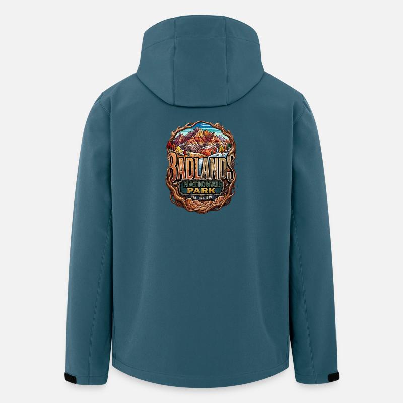 Badlands Nationalpark - Recycelte Männer Softshell-Jacke von Stanley/Stella - Dunkles Petrol