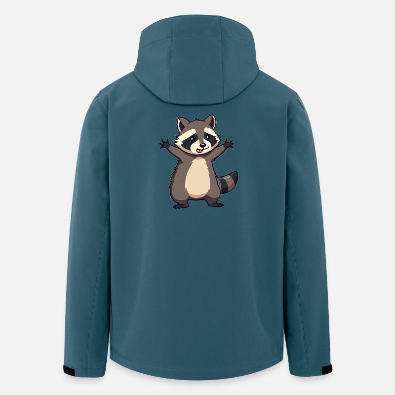 Waschbär - Recycelte Männer Softshell-Jacke von Stanley/Stella - Dunkles Petrol