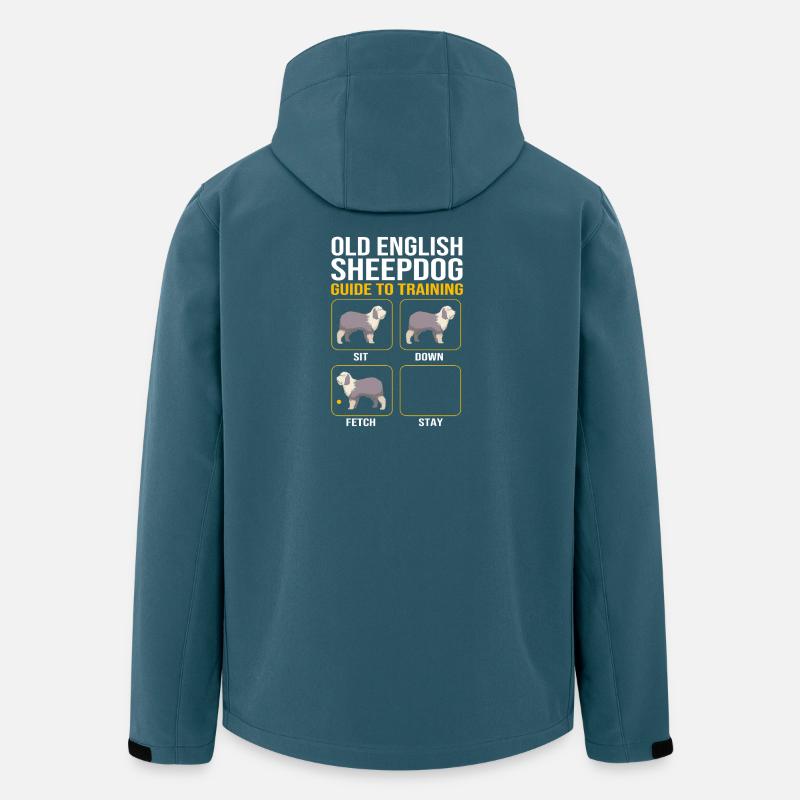 Englischer Schäferhund - Recycelte Männer Softshell-Jacke von Stanley/Stella - Dunkles Petrol