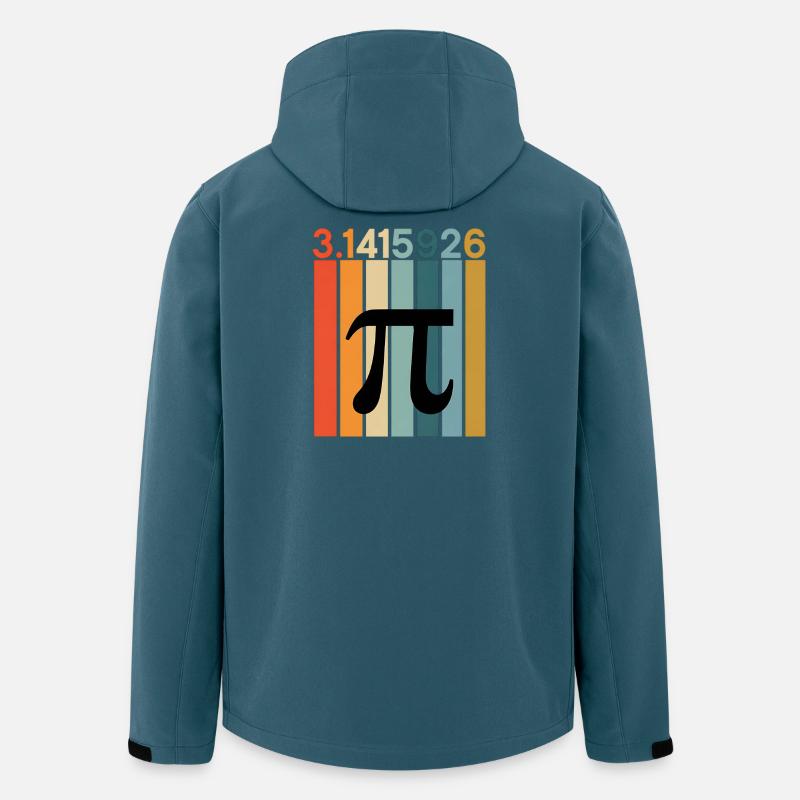 Pi Day Math Numbers - Recycelte Männer Softshell-Jacke von Stanley/Stella - Dunkles Petrol