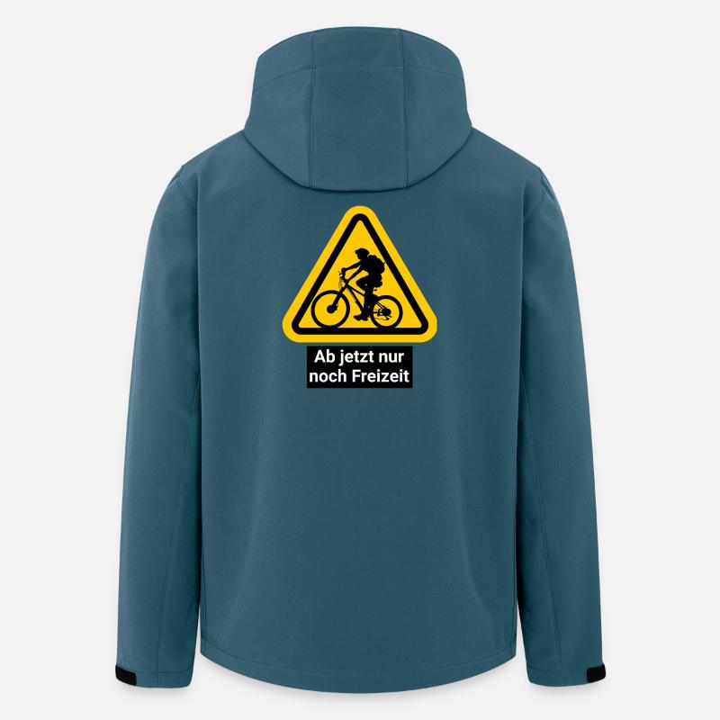 Ab jetzt nur noch Freizeit - Recycelte Männer Softshell-Jacke von Stanley/Stella - Dunkles Petrol