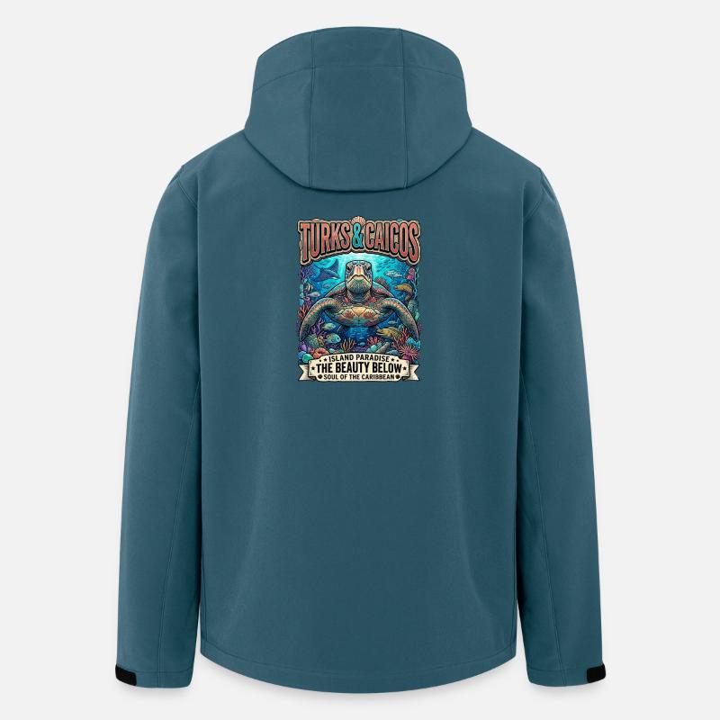 Turks & Caicos Turtle Paradise - Men’s Recycled Softshell Jacket by Stanley/Stella - stargazer