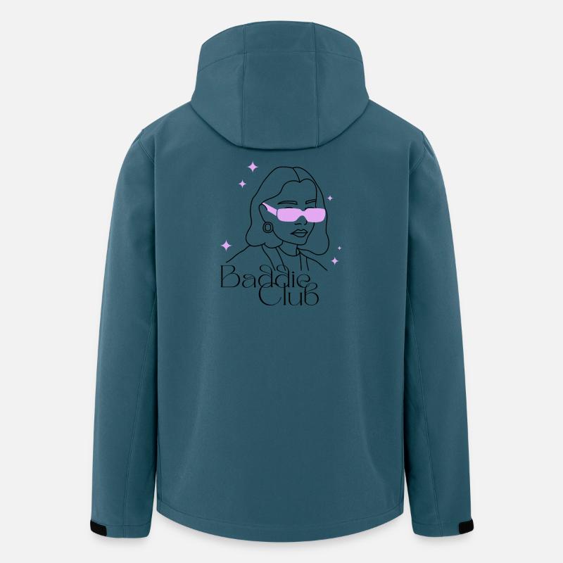 Baddie Club - Recycelte Männer Softshell-Jacke von Stanley/Stella - Dunkles Petrol
