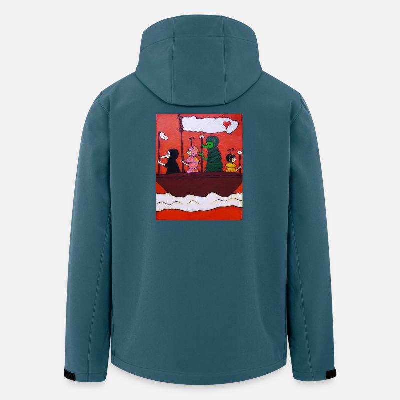 4 Freunde - Recycelte Männer Softshell-Jacke von Stanley/Stella - Dunkles Petrol
