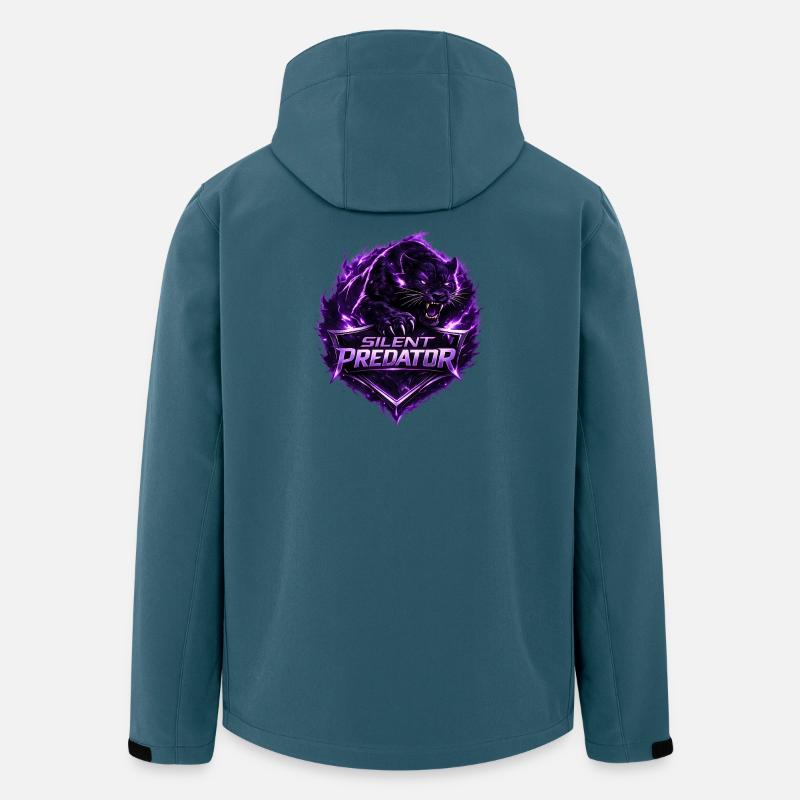 Silent Predator Panther Emblem - Recycelte Männer Softshell-Jacke von Stanley/Stella - Dunkles Petrol