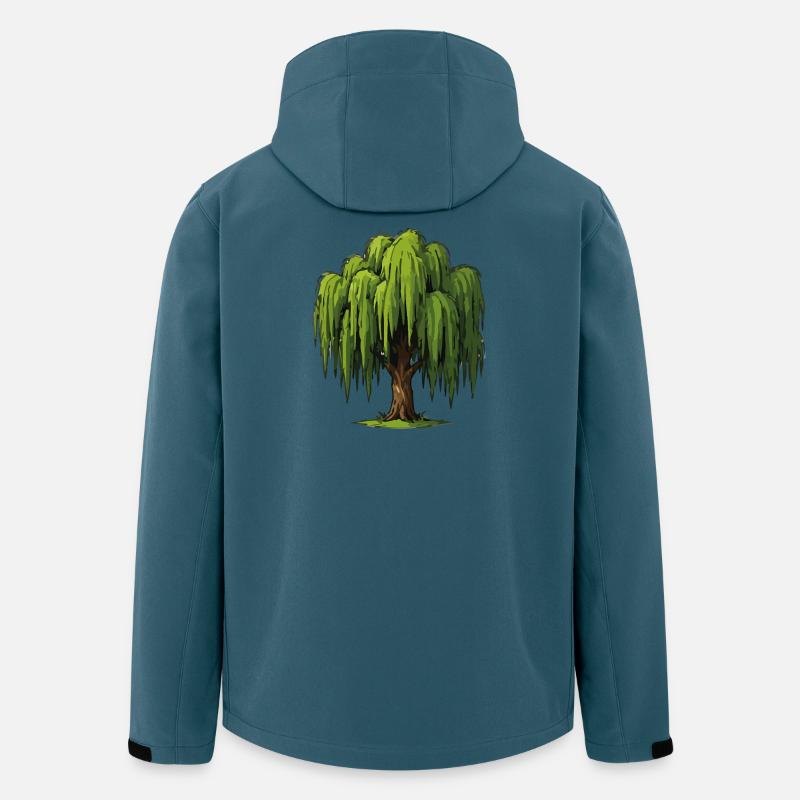 Weeping Willow Graphic - Men’s Recycled Softshell Jacket by Stanley/Stella - stargazer