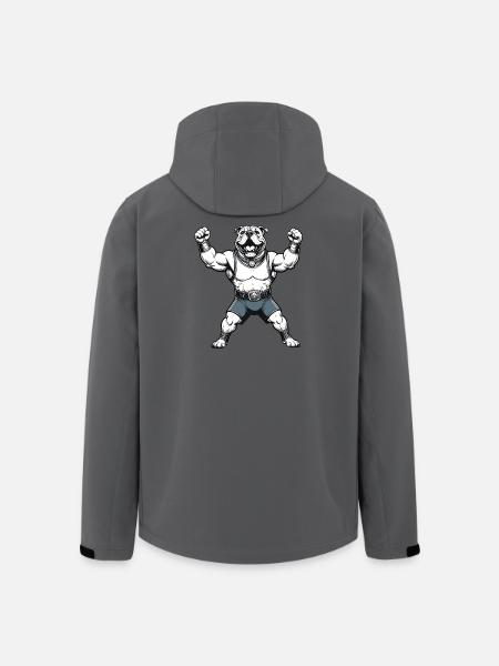 Fighting Bulldog Wrestler - Men’s Recycled Softshell Jacket by Stanley/Stella - stargazer