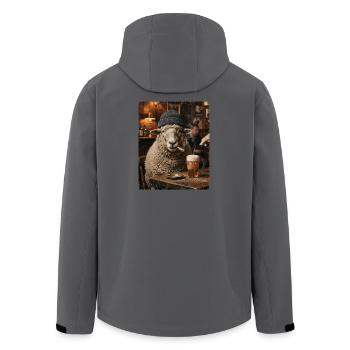 Hafenbar Zigarre Bar Schaf - Recycelte Männer Softshell-Jacke von Stanley/Stella -  - Hinten - AI Model Male 185 light (185cm)