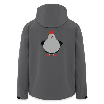 fat chick - Recycelte Männer Softshell-Jacke von Stanley/Stella - Dunkles Petrol - Hinten - AI Model Male 185 light (185cm)