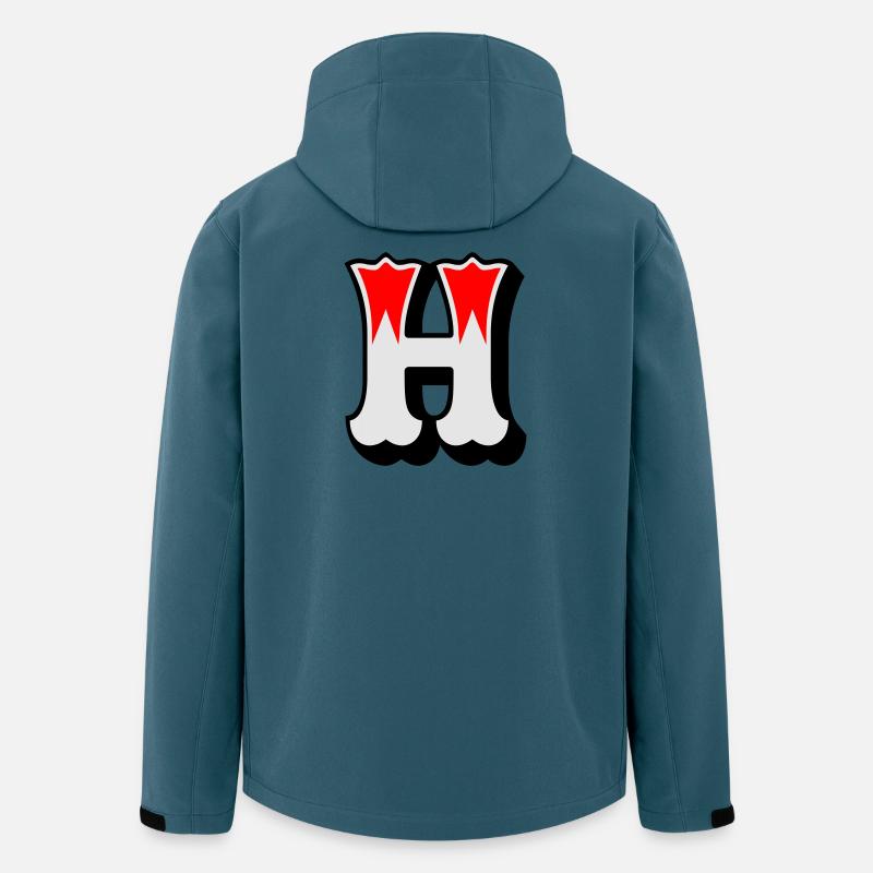 Buchstabe - H - Recycelte Männer Softshell-Jacke von Stanley/Stella - Dunkles Petrol