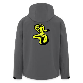 Saxophone - Veste softshell homme en polyester recyclé Stanley/Stella - bleu pétrole foncé - Dos - AI Model Male 185 light (185cm)