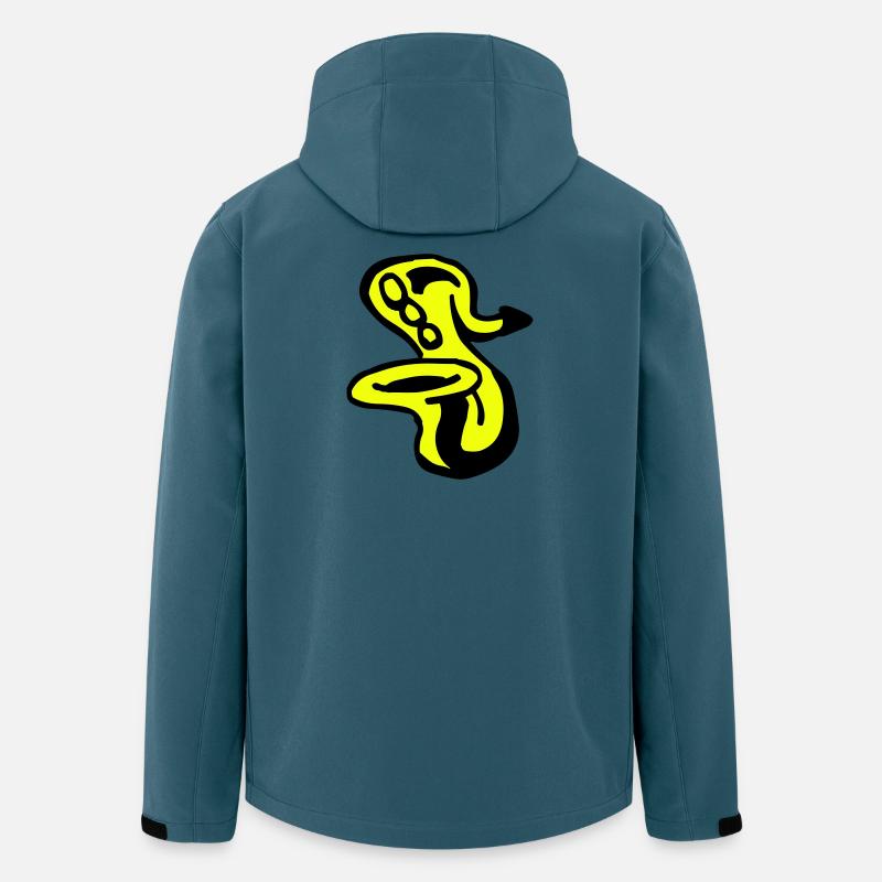 Saxophone - Veste softshell homme en polyester recyclé Stanley/Stella - bleu pétrole foncé