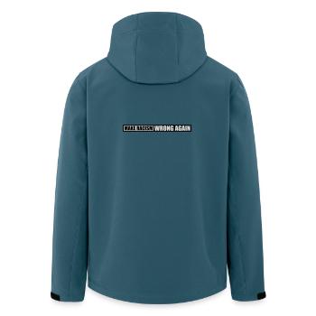 Rendre le racisme faux - Veste softshell homme en polyester recyclé Stanley/Stella - bleu pétrole foncé - Dos - AI Model Male 185 light (185cm)
