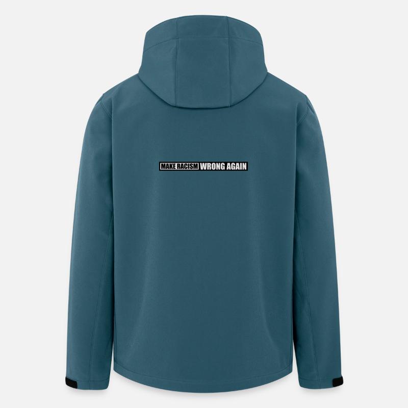 make racism wrong again - Recycelte Männer Softshell-Jacke von Stanley/Stella - Dunkles Petrol