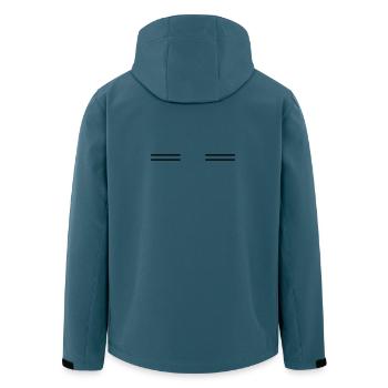 Symbol_streifen - Veste softshell homme en polyester recyclé Stanley/Stella - bleu pétrole foncé - Dos - AI Model Male 185 light (185cm)