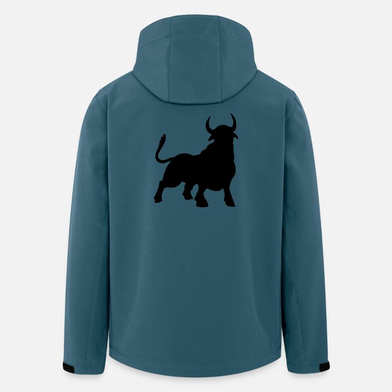 stier - Recycelte Männer Softshell-Jacke von Stanley/Stella - Dunkles Petrol