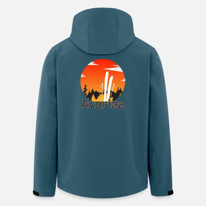 Avoriaz - Recycelte Männer Softshell-Jacke von Stanley/Stella - Dunkles Petrol