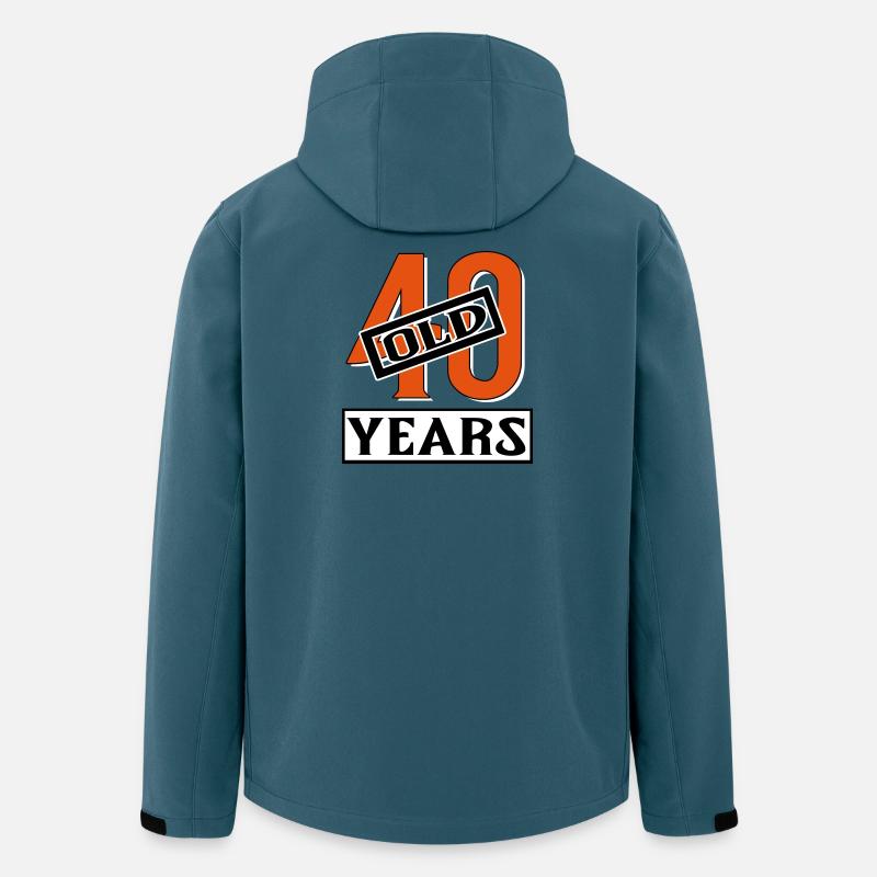 40 years old forty birthday - Recycelte Männer Softshell-Jacke von Stanley/Stella - Dunkles Petrol