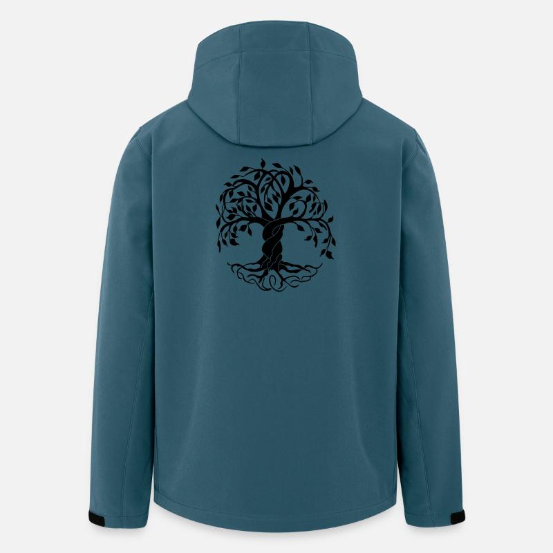 Yggdrasil der Baum des Lebens - Recycelte Männer Softshell-Jacke von Stanley/Stella - Dunkles Petrol