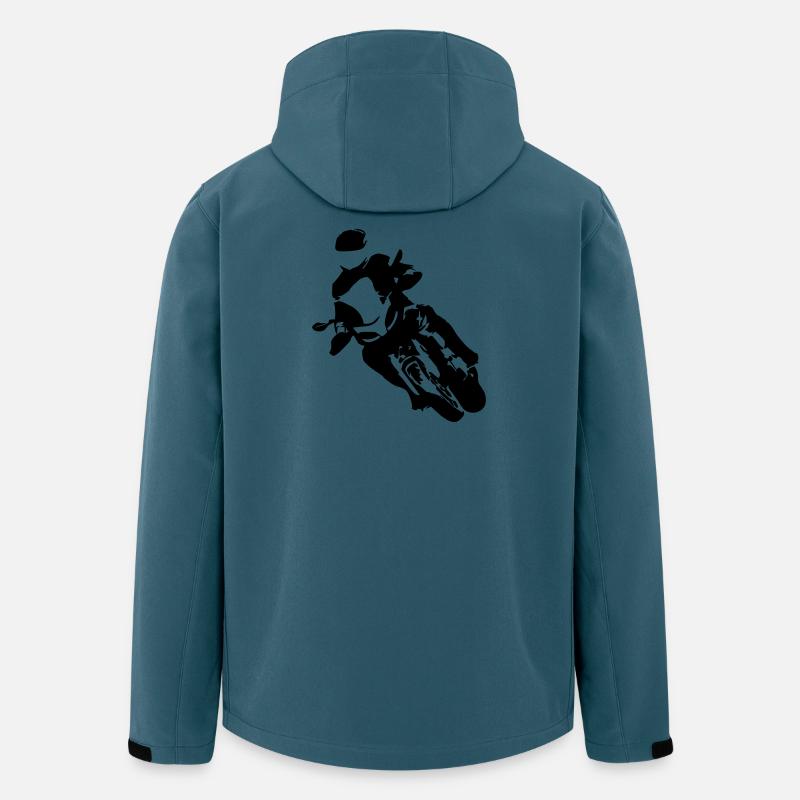 Sportbike - Recycelte Männer Softshell-Jacke von Stanley/Stella - Dunkles Petrol