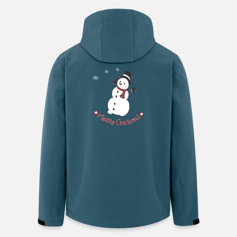 Cheerful snowman with scarf - Men’s Recycled Softshell Jacket by Stanley/Stella - stargazer