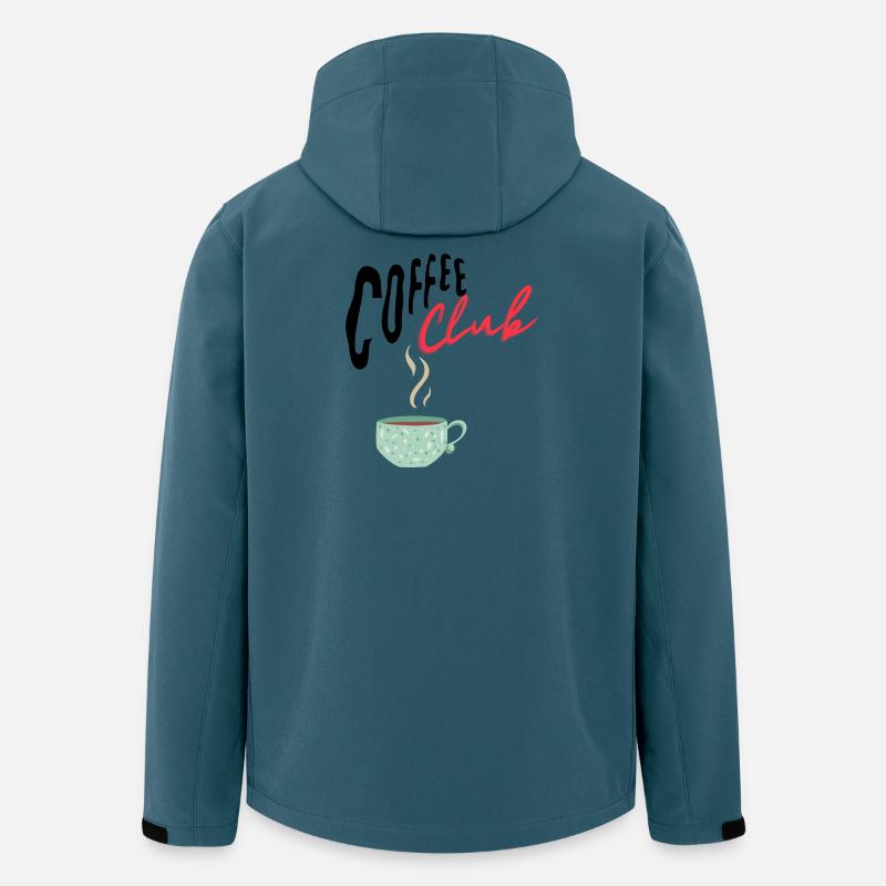 Coffee Club - Recycelte Männer Softshell-Jacke von Stanley/Stella - Dunkles Petrol