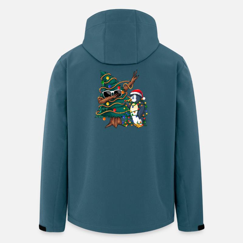 Dapping Tannenbaum -Dapping Weihnachtspullover - Recycelte Männer Softshell-Jacke Discoverer von Stanley/Stella - Dunkles Petrol
