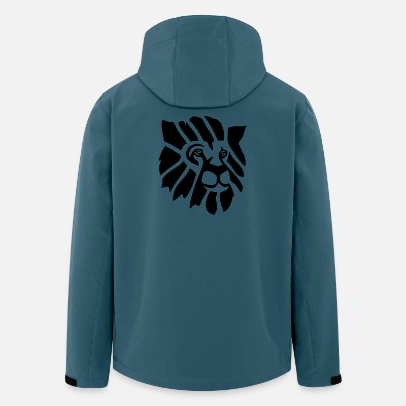 Löwe - Recycelte Männer Softshell-Jacke von Stanley/Stella - Dunkles Petrol